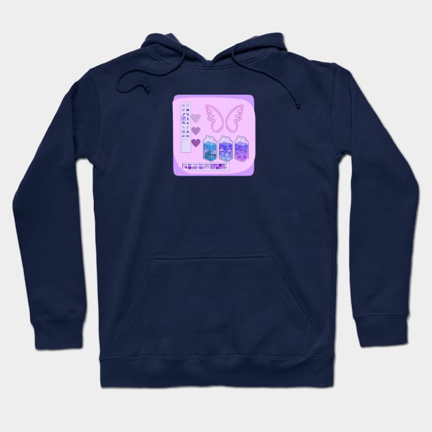 Cute purple design Hoodie by Byreem